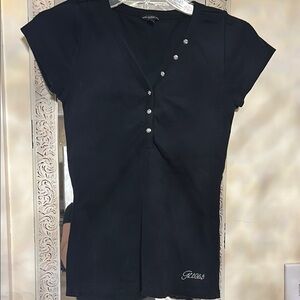 Guess Black Fitted Short Sleeve T-shirt